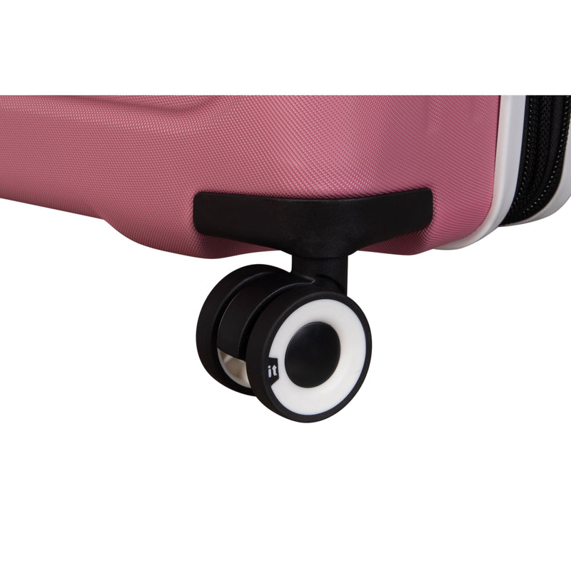 Convolved 3 Piece Hardside 8 Wheel Expandable Spinner Set (Muted Pink/Port)