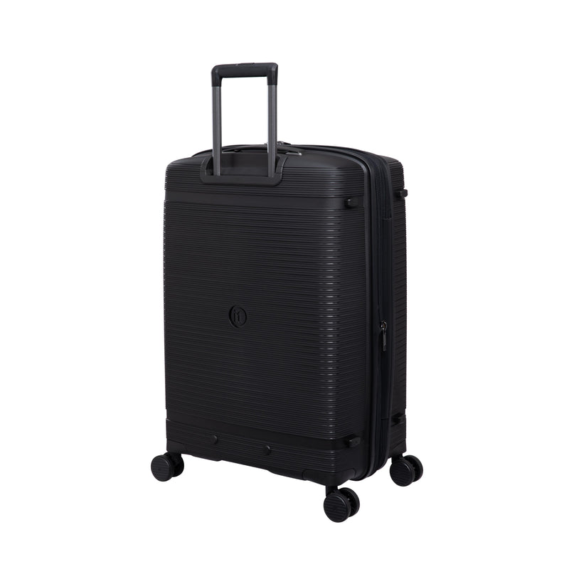 Unanimous 30" Hardside Checked 8 Wheel Expandable Spinner (Black)