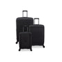 Unanimous 3 Piece Hardside 8 Wheel Expandable Spinner Set (Black)
