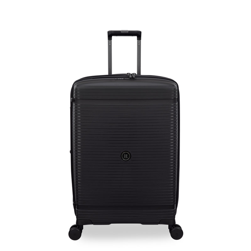 Unanimous 3 Piece Hardside 8 Wheel Expandable Spinner Set (Black)