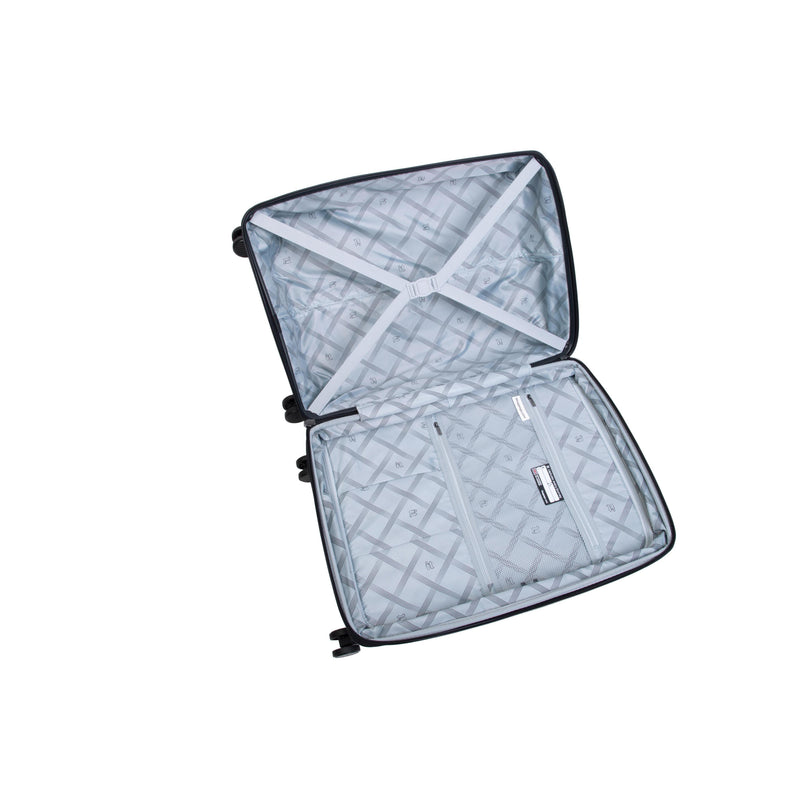 Unanimous 3 Piece Hardside 8 Wheel Expandable Spinner Set (Black)