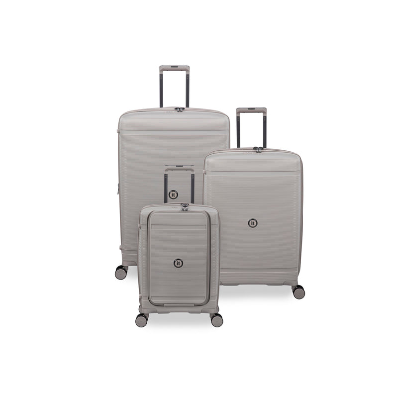 Unanimous 3 Piece Hardside 8 Wheel Expandable Spinner Set (Milk Tea)