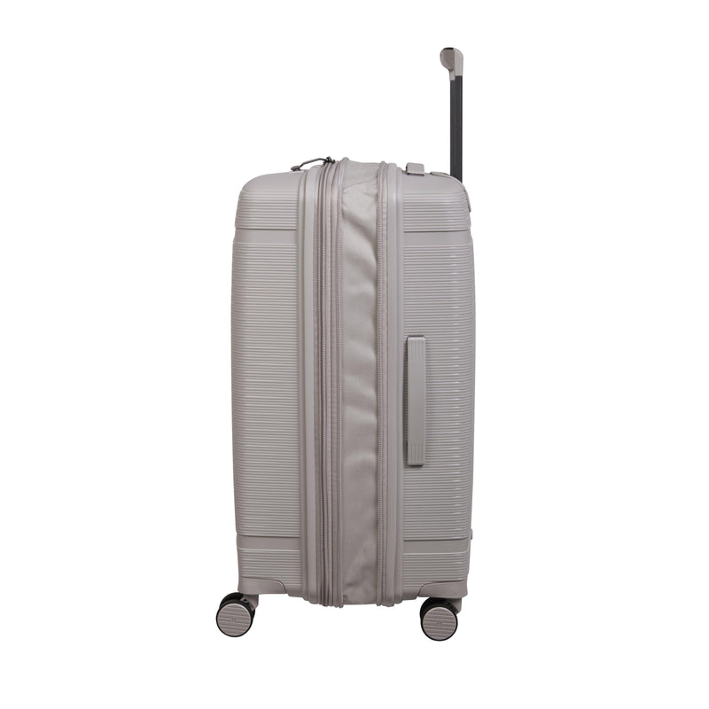 Unanimous 30" Hardside Checked 8 Wheel Expandable Spinner (Milk Tea)