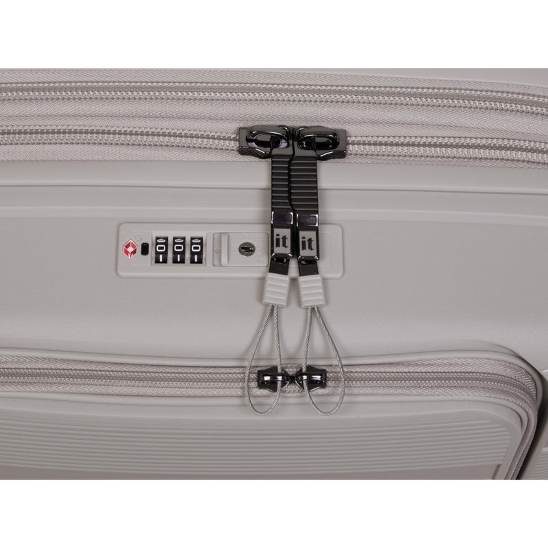 Unanimous 3 Piece Hardside 8 Wheel Expandable Spinner Set (Milk Tea)
