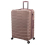 Prosperous Metallic 28" Hardside Checked 8 Wheel Expandable Spinner (Metallic Pink)