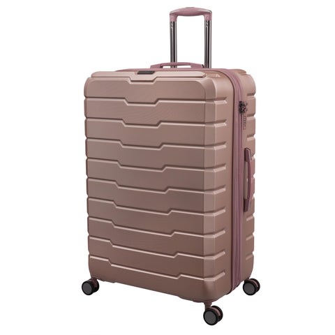 Prosperous 32" Hardside Checked 8 Wheel Expandable Spinner (Cameo Blush)