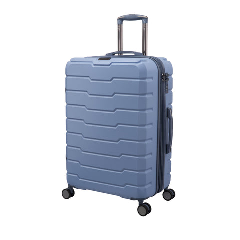 Prosperous 28" Hardside Checked 8 Wheel Expandable Spinner (Faded Denim)