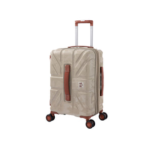 BRITBAG Okavango 3 Piece Hardside 8 Wheel Expandable Spinner Set (Beige Cement)