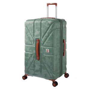 BRITBAG Okavango 32" Hardside Checked 8 Wheel Expandable Spinner (Green Tea)