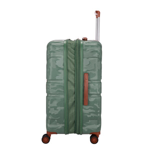 BRITBAG Okavango 32" Hardside Checked 8 Wheel Expandable Spinner (Green Tea)