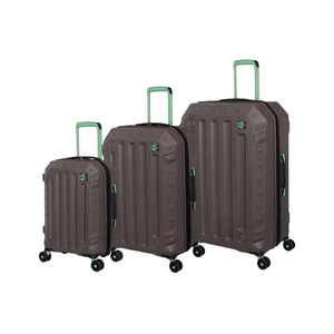 BRITBAG Gannett 3 Piece Hardside 8 Wheel Expandable Spinner Set (Falcon Haze)
