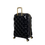 St. Tropez Trois Hardside 3pc 8 Wheel Expandable Spinner Set (Black w Gold)