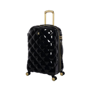 St. Tropez Trois 27" Hardside 8 Wheel Expandable Spinner Luggage (Black w Gold)
