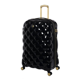 St. Tropez Trois 31" Hardside 8 Wheel Expandable Spinner Luggage (Black w Gold)