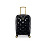 St. Tropez Trois Hardside 3pc 8 Wheel Expandable Spinner Set (Black w Gold)