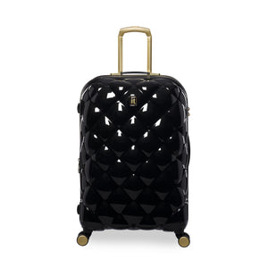 St. Tropez Trois 27" Hardside 8 Wheel Expandable Spinner Luggage (Black w Gold)