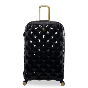 St. Tropez Trois 31" Hardside 8 Wheel Expandable Spinner Luggage (Black w Gold)