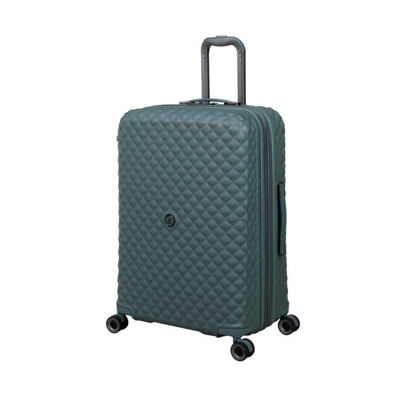 Glitzy 27" Hardside Checked 8 Wheel Expandable Spinner (Dark Forest)