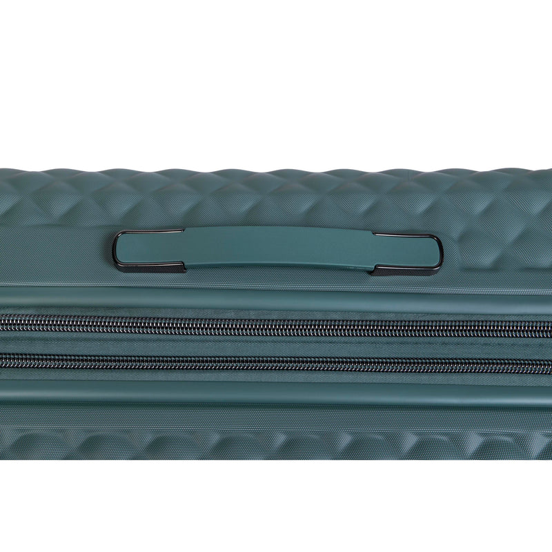 Glitzy 27" Hardside Checked 8 Wheel Expandable Spinner (Dark Forest)