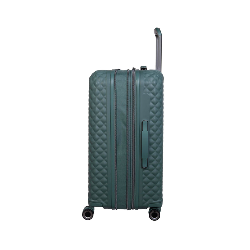 Glitzy 27" Hardside Checked 8 Wheel Expandable Spinner (Dark Forest)