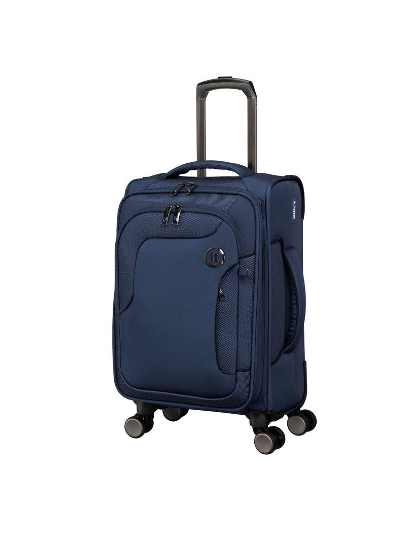 Teleported 22" Softside Carry-On 8 Wheel Semi Expandable Spinner (Indigo Night)