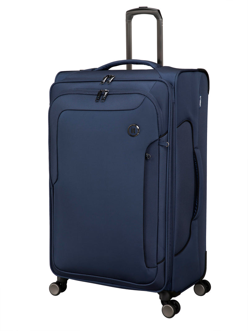 Teleported 32" Softside Checked 8 Wheel Expandable Spinner (Indigo Night)