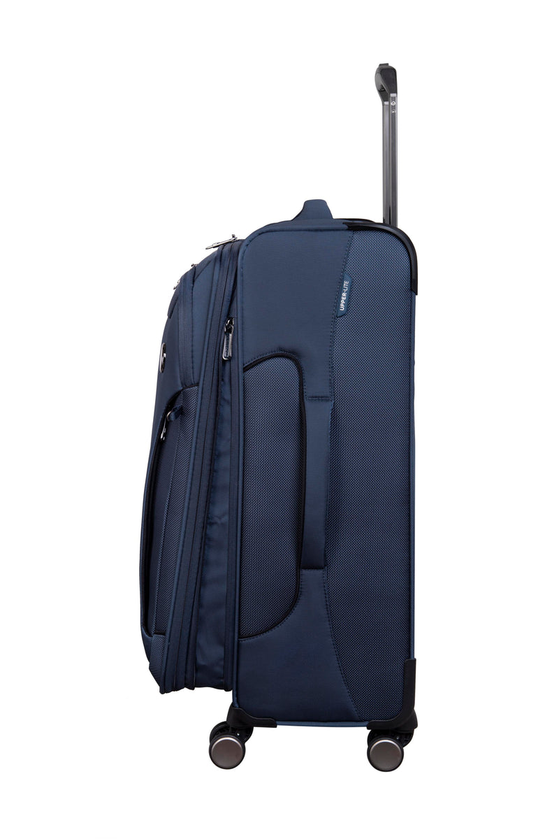 Teleported 22" Softside Carry-On 8 Wheel Semi Expandable Spinner (Indigo Night)