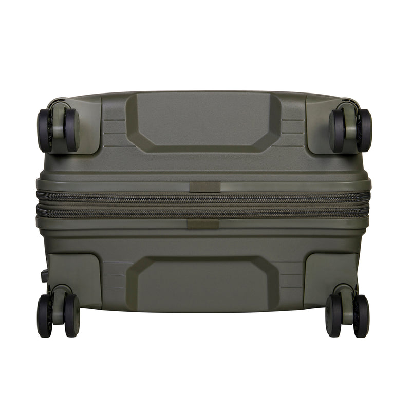 CLOSEOUT - Spontaneous 31" Hardside Checked 8 Wheel Expandable Spinner (Olive Night)