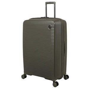 CLOSEOUT - Spontaneous 31" Hardside Checked 8 Wheel Expandable Spinner (Olive Night)