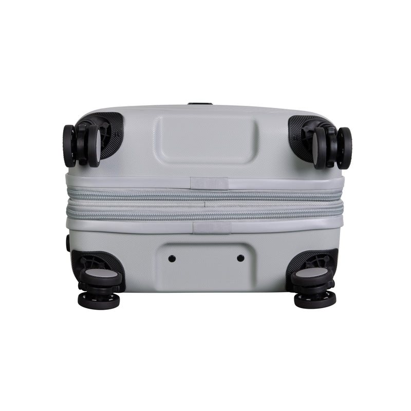 BRITBAG Drayton 3 Piece Hardside 8 Wheel Expandable Spinner Set (Lunar Grey)