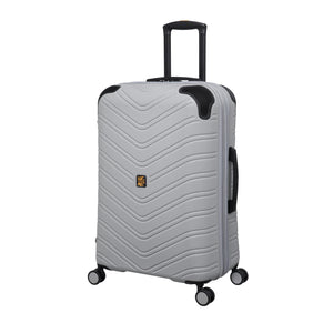 BRITBAG Drayton 28" Hardside Checked 8 Wheel Expandable Spinner (Lunar Grey)