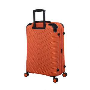 BRITBAG Drayton 32" Hardside Checked 8 Wheel Expandable Spinner (Burnt Orange)