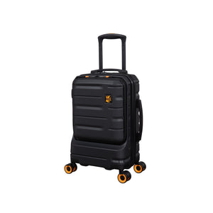 BRITBAG Congaree 3 Piece Hardside 8 Wheel Expandable Spinner Set (Black)
