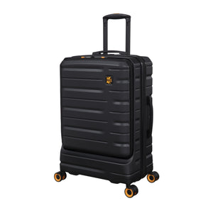BRITBAG Congaree 27" Hardside Checked 8 Wheel Expandable Spinner (Black)