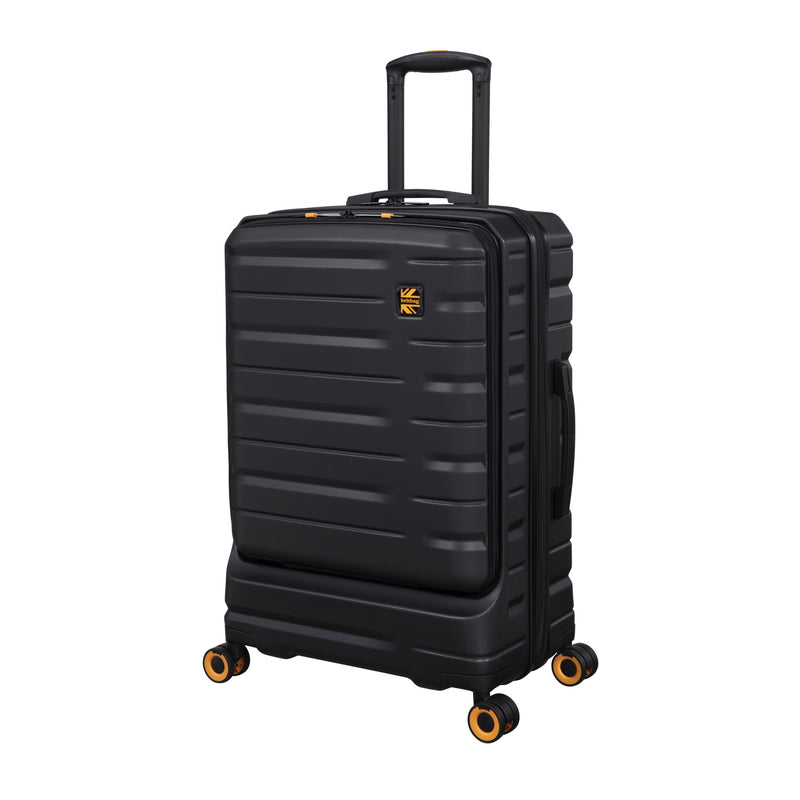 BRITBAG Congaree 27" Hardside Checked 8 Wheel Expandable Spinner (Black)