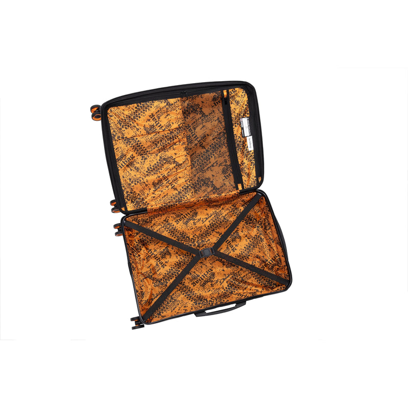 BRITBAG Congaree 27" Hardside Checked 8 Wheel Expandable Spinner (Black)