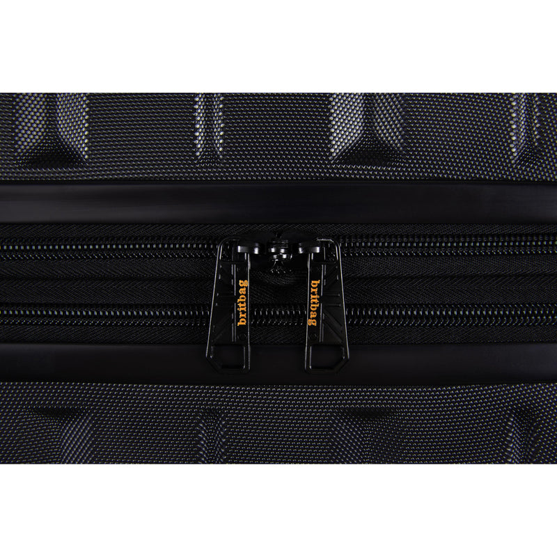BRITBAG Congaree 27" Hardside Checked 8 Wheel Expandable Spinner (Black)
