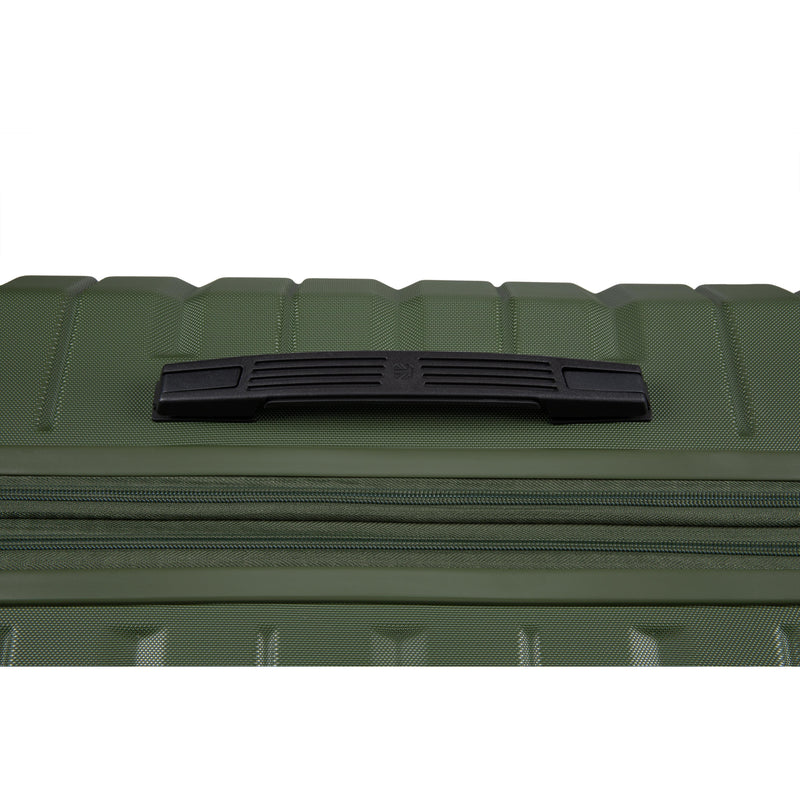 BRITBAG Congaree 3 Piece Hardside 8 Wheel Expandable Spinner Set (Rifle Green)