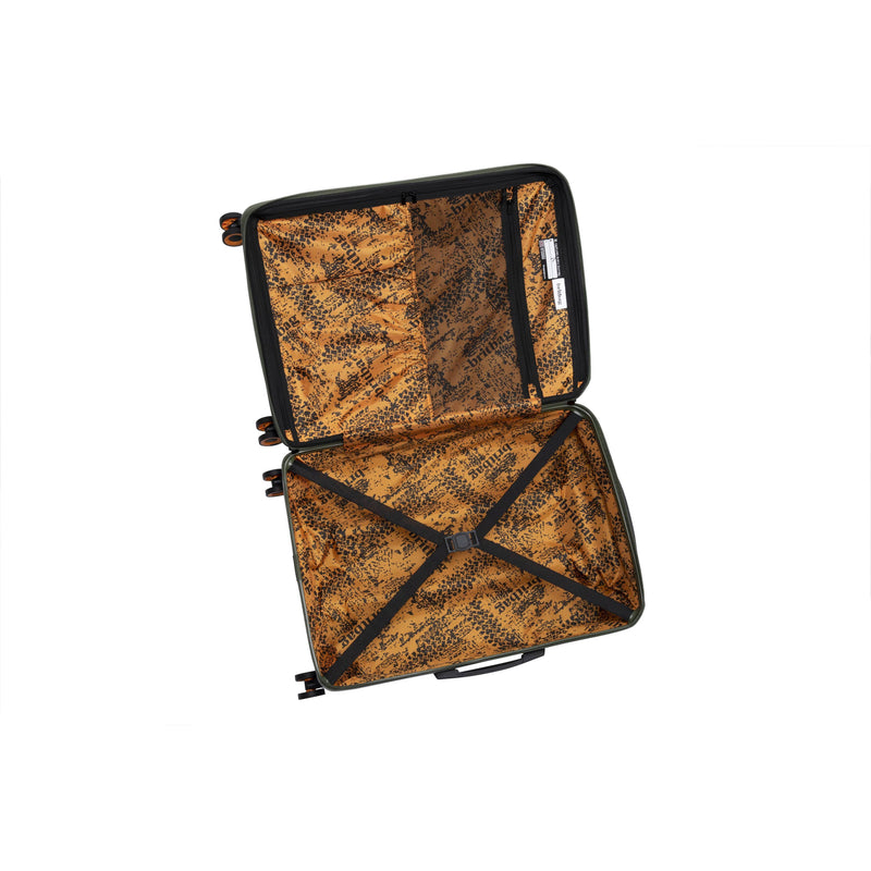 BRITBAG Congaree 3 Piece Hardside 8 Wheel Expandable Spinner Set (Rifle Green)