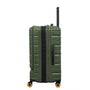 BRITBAG Congaree 3 Piece Hardside 8 Wheel Expandable Spinner Set (Rifle Green)