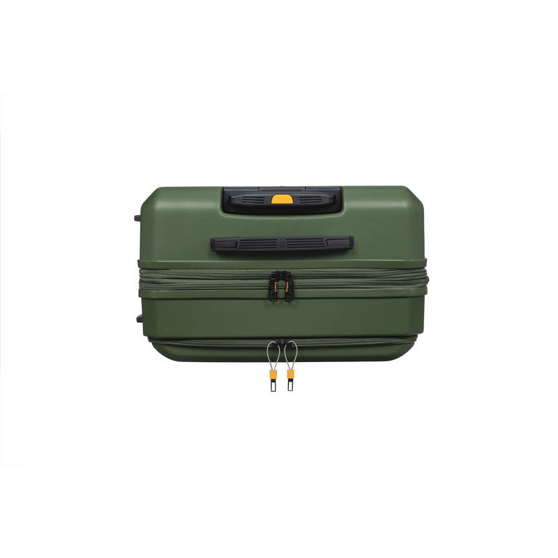BRITBAG Congaree 3 Piece Hardside 8 Wheel Expandable Spinner Set (Rifle Green)