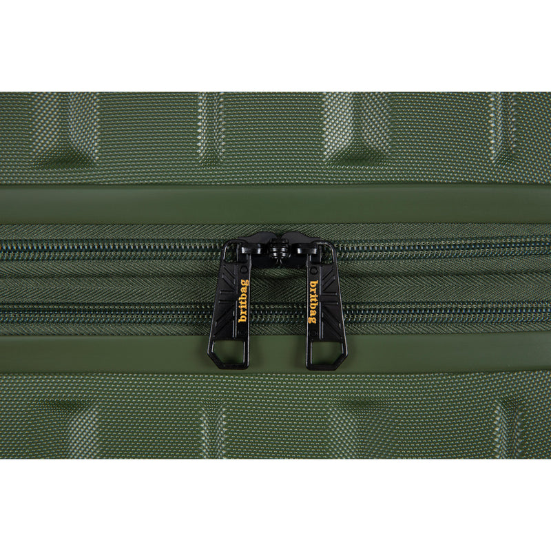BRITBAG Congaree 3 Piece Hardside 8 Wheel Expandable Spinner Set (Rifle Green)