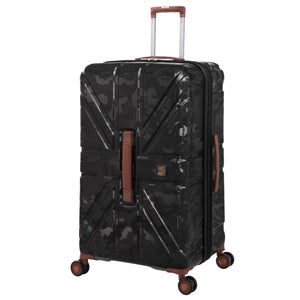 BRITBAG Okavango 32" Hardside Checked 8 Wheel Expandable Spinner (Black)