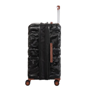 BRITBAG Okavango 32" Hardside Checked 8 Wheel Expandable Spinner (Black)