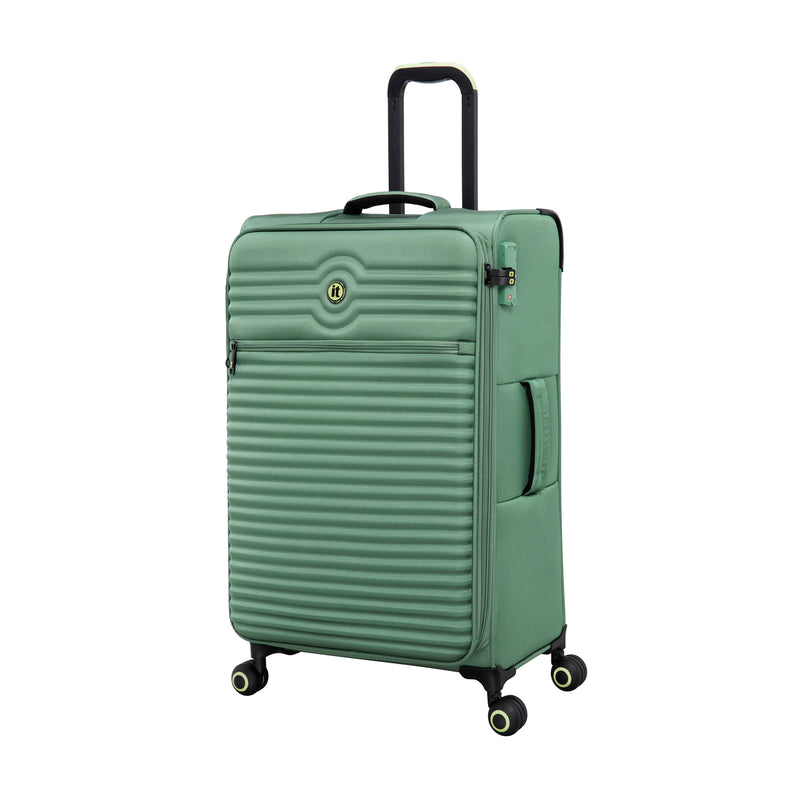 Circulator 3 Piece Softside 8 Wheel Expandable Spinner Luggage Set (Hedge Green)
