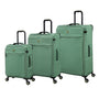 Circulator 3 Piece Softside 8 Wheel Expandable Spinner Luggage Set (Hedge Green)