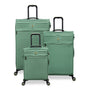 Circulator 3 Piece Softside 8 Wheel Expandable Spinner Luggage Set (Hedge Green)