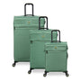 Circulator 3 Piece Softside 8 Wheel Expandable Spinner Luggage Set (Hedge Green)
