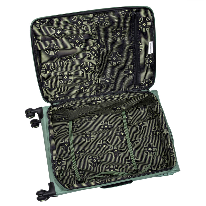 Circulator 32" Softside Checked 8 Wheel Expandable Spinner (Hedge Green)