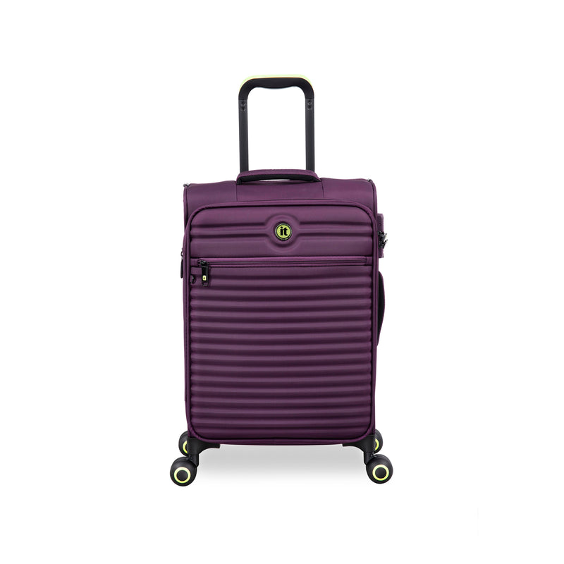 Circulator 3 Piece Softside 8 Wheel Expandable Spinner Luggage Set (Italian Plum)